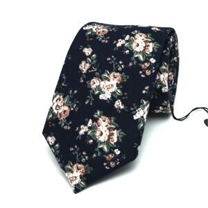 Floral cotton Men's Necktie Skinny‎ 2 1/2W 58L
